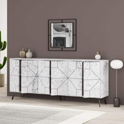 Комод DUNE CONSOLE 183 CARRARA CARRARA CARRARA 184X35X77 СМ. (LEV00253)