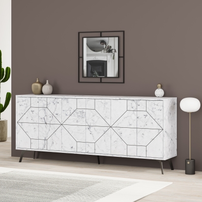 Комод DUNE CONSOLE 183 CARRARA CARRARA CARRARA 184X35X77 СМ. (LEV00253)