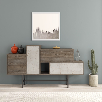 Комод HERMES CONSOLE DARK COFFEE DARK COFFEE LAGINA 160X36X90 СМ. (LEV00234)