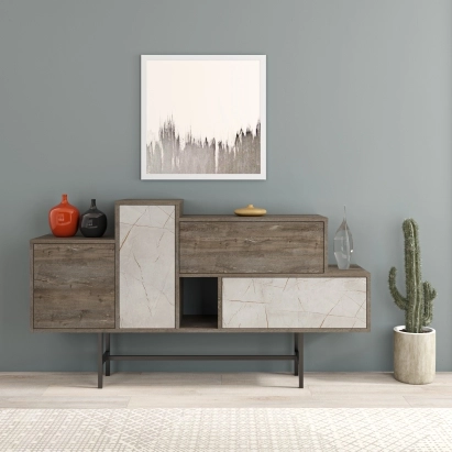 Комод HERMES CONSOLE DARK COFFEE DARK COFFEE LAGINA 160X36X90 СМ. (LEV00234)