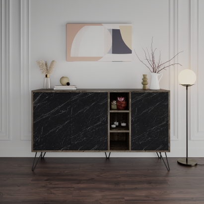 Комод CLARA CONSOLE DARK COFFEE DARK COFFEE BENDIR 142X36X83 СМ. (LEV00237)