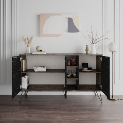 Комод CLARA CONSOLE DARK COFFEE DARK COFFEE BENDIR 142X36X83 СМ. (LEV00237)