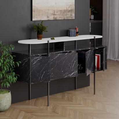 Комод HANLEY CONSOLE BENDIR WHITE BENDIR 150X38X86 СМ. (LEV00283)