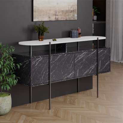 Комод HANLEY CONSOLE BENDIR WHITE BENDIR 150X38X86 СМ. (LEV00283)