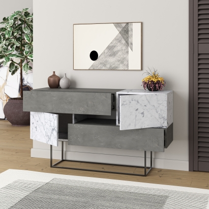 Комод EROS CONSOLE RETRO GRAY RETRO GRAY CARRARA 145X40X82 СМ. (LEV00245)