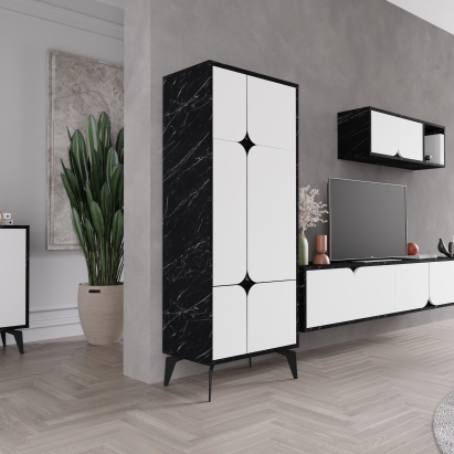 Шкаф напольный SPARK MULTIPURPOSE CABINET BENDIR WHITE 60X36X151 СМ. (LEV00295)