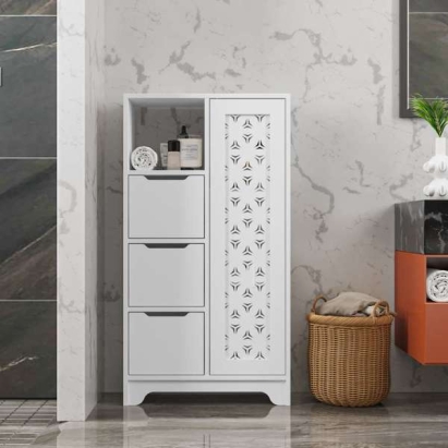 Шкаф напольный YADA MINI MULTIPURPOSE CABINET WHITE WHITE 65X30X122 СМ. (LEV00286)