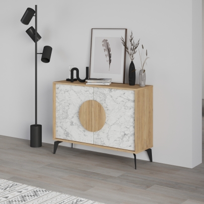 Комод GORA CONSOLE 110CM OAK OAK CARRARA 110X36X82 СМ. (LEV00276)