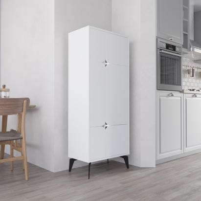 Шкаф напольный SPARK MULTIPURPOSE CABINET WHITE WHITE 60X36X151 СМ. (LEV00293)