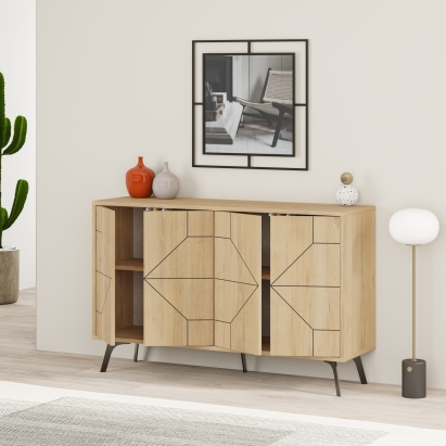 Комод DUNE CONSOLE OAK OAK OAK 123X35X77 СМ. (LEV00239)