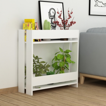 Тумба для цветов MASSI PLANTSTAND WHITE WHITE WHITE 74X25X72 СМ. (LEV00374)