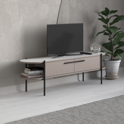 Тумба под ТВ OTIS TV STAND LIGHT MOCHA WHITE LIGHT MOCHA 160X46X36 СМ. (LEV00467)