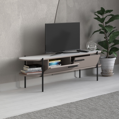 Тумба под ТВ OTIS TV STAND LIGHT MOCHA WHITE LIGHT MOCHA 160X46X36 СМ. (LEV00467)