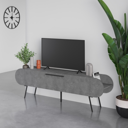 Тумба под ТВ CAPSULE TV STAND RETRO GREY RETRO GREY RETRO GREY 195X37X58 СМ. (LEV00522)