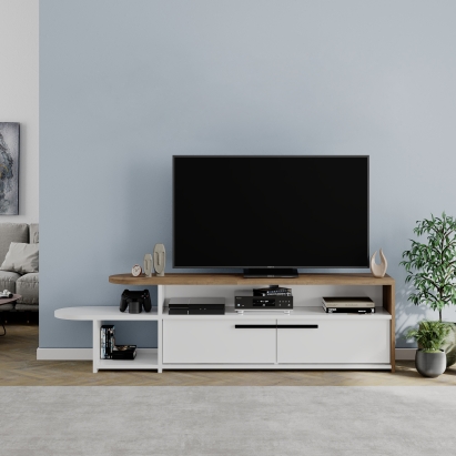 Тумба под ТВ LYRA TV STAND WHITE HITIT WHITE 167X33X45 СМ. (LEV00559)