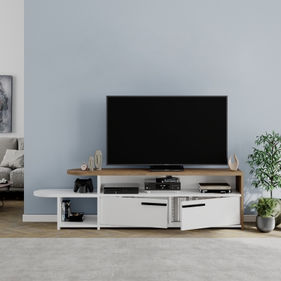 Тумба под ТВ LYRA TV STAND WHITE HITIT WHITE 167X33X45 СМ. (LEV00559)