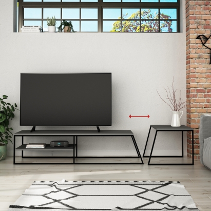 Тумба под ТВ PAL TV STAND ANTHRACITE ANTHRACITE ANTHRACITE 163X45X38 СМ. (LEV00412)