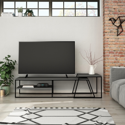 Тумба под ТВ PAL TV STAND ANTHRACITE ANTHRACITE ANTHRACITE 163X45X38 СМ. (LEV00412)