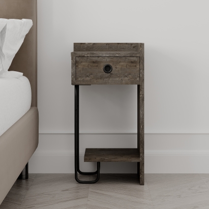 Тумба прикроватная SIRIUS NIGHTSTAND RIGHT MODULE DARK COFFEE DARK COFFEE DARK COFFEE 32X30X61 СМ. (