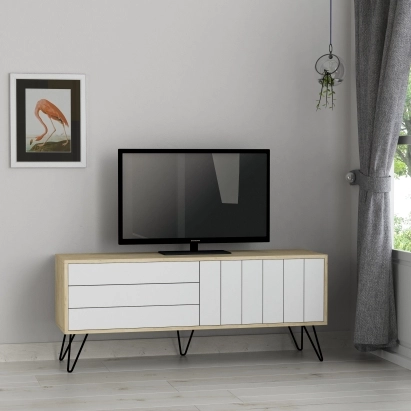 Тумба под ТВ PICADILLY TV STAND OAK OAK WHITE 139X36X57 СМ. (LEV00427)
