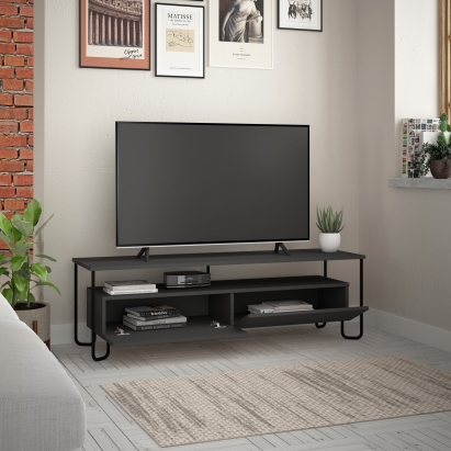 Тумба под ТВ CORNEA TV UNIT ANTHRACITE ANTHRACITE ANTHRACITE 150X42X45 СМ. (LEV00416)