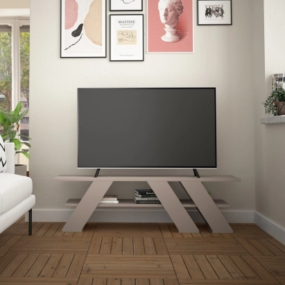Тумба под ТВ FELLA TV STAND LIGHT MOCHA LIGHT MOCHA LIGHT MOCHA 140X34X40 СМ. (LEV00403)