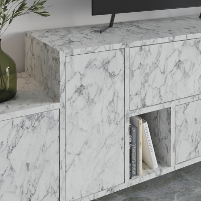 Тумба под ТВ HERMES TV UNIT CARRARA CARRARA CARRARA 171X36X180 СМ. (LEV00517)