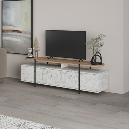 Тумба под ТВ HANLEY TV STAND CARRARA OAK CARRARA 160X36X49 СМ. (LEV00527)