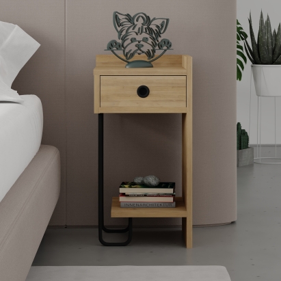 Тумба прикроватная SIRIUS NIGHTSTAND RIGHT MODULE OAK OAK OAK 32X30X61 СМ. (LEV00355)