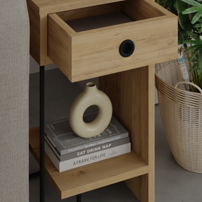 Тумба прикроватная SIRIUS NIGHTSTAND RIGHT MODULE OAK OAK OAK 32X30X61 СМ. (LEV00355)