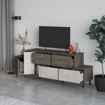 Тумба под ТВ HERMES TV STAND DARK COFFEE DARK COFFEE LAGINA 171X36X59 СМ. (LEV00528)