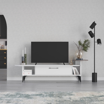 Тумба под ТВ ADA TV STAND WHITE LIGHT MOCHA WHITE 188X40X43 СМ. (LEV00512)