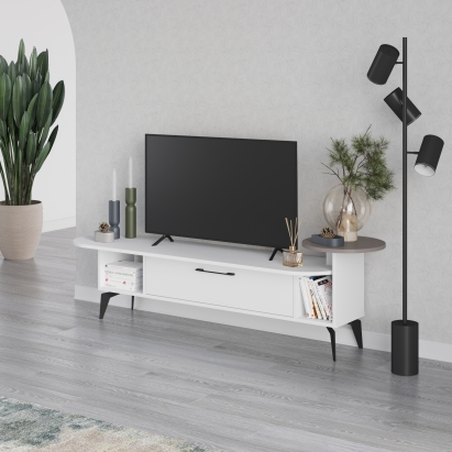 Тумба под ТВ ADA TV STAND WHITE LIGHT MOCHA WHITE 188X40X43 СМ. (LEV00512)