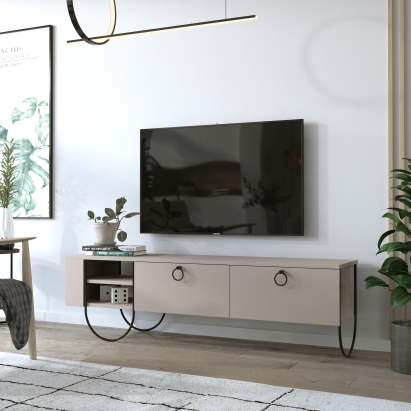 Тумба под ТВ NORFOLK TV STAND LIGHT MOCHA LIGHT MOCHA LIGHT MOCHA 150X36X44 СМ. (LEV00433)