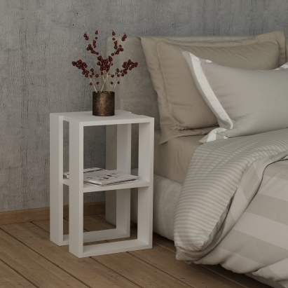 Тумба прикроватная LONIE NIGHTSTAND WHITE WHITE  34X30X55 СМ. (LEV00327)