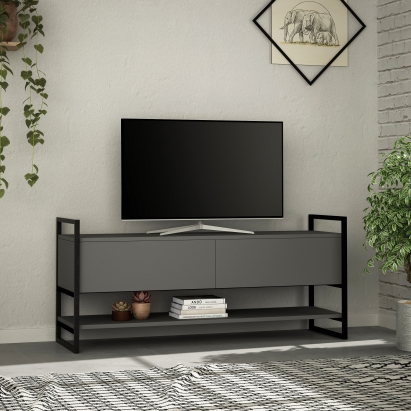 Тумба под ТВ METOLA TV STAND ANTHRACITE ANTHRACITE ANTHRACITE 130X40X58 СМ. (LEV00385)