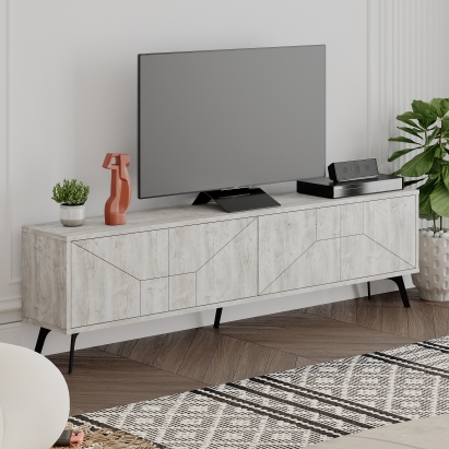 Тумба под ТВ DUNE TV STAND ANCIENT WHITE ANCIENT WHITE ANCIENT WHITE 180X30X50 СМ. (LEV00461)