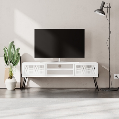 Тумба под ТВ NAIVE TV STAND WHITE WHITE WHITE 143X36X51 СМ. (LEV00447)