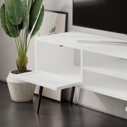 Тумба под ТВ NAIVE TV STAND WHITE WHITE WHITE 143X36X51 СМ. (LEV00447)