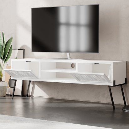 Тумба под ТВ NAIVE TV STAND WHITE WHITE WHITE 143X36X51 СМ. (LEV00447)