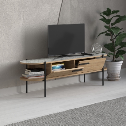 Тумба под ТВ OTIS TV STAND OAK CARRARA OAK 160X46X36 СМ. (LEV00469)