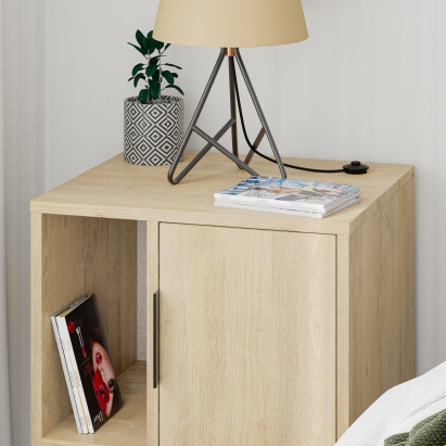 Тумба прикроватная GLYNN BEDSIDE TABLE OAK OAK OAK 50X45X58 СМ. (LEV00299)