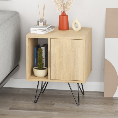 Тумба прикроватная GLYNN BEDSIDE TABLE OAK OAK OAK 50X45X58 СМ. (LEV00299)