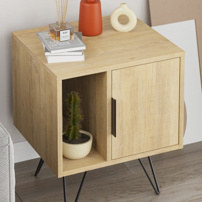 Тумба прикроватная GLYNN BEDSIDE TABLE OAK OAK OAK 50X45X58 СМ. (LEV00299)