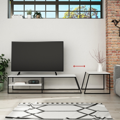 Тумба под ТВ PAL TV STAND WHITE WHITE WHITE 163X45X38 СМ. (LEV00413)