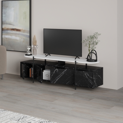 Тумба под ТВ HANLEY TV STAND BENDIR WHITE BENDIR 160X36X49 СМ. (LEV00526)