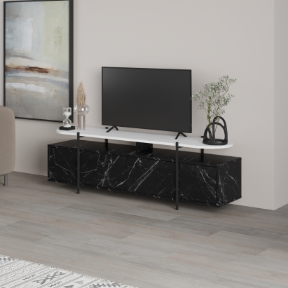 Тумба под ТВ HANLEY TV STAND BENDIR WHITE BENDIR 160X36X49 СМ. (LEV00526)