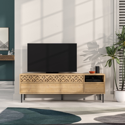 Тумба под ТВ HEATON TV STAND OAK OAK OAK 145X36X48 СМ. (LEV00478)