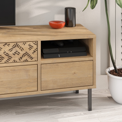 Тумба под ТВ HEATON TV STAND OAK OAK OAK 145X36X48 СМ. (LEV00478)