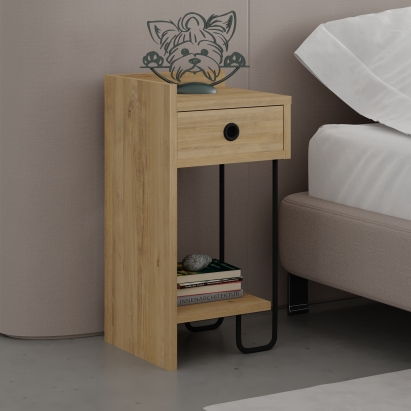 Тумба прикроватная SIRIUS NIGHTSTAND LEFT MODULE OAK OAK OAK 32X30X61 СМ. (LEV00359)